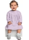 Quimby - Vestido Manga Longa com Glitter Bebê Roxo - variação: Roxo