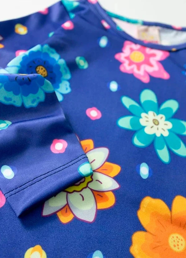 Rovitex - Vestido Manga Longa em Suplex Laluna Azul 2