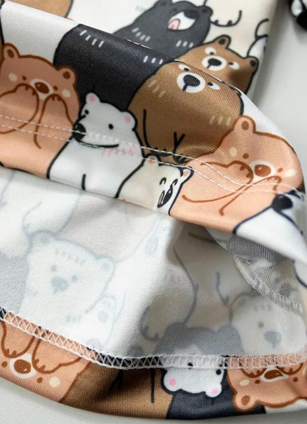 Rovitex - Vestido Manga Longa em Suplex Laluna Bege 3