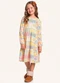 Fakini Kids - Vestido Manga Longa Estampado - variação: Estampado