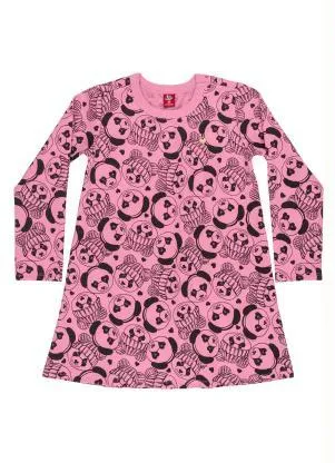 Bee Loop - Vestido Manga Longa Infantil Rosa - BEE LOOP