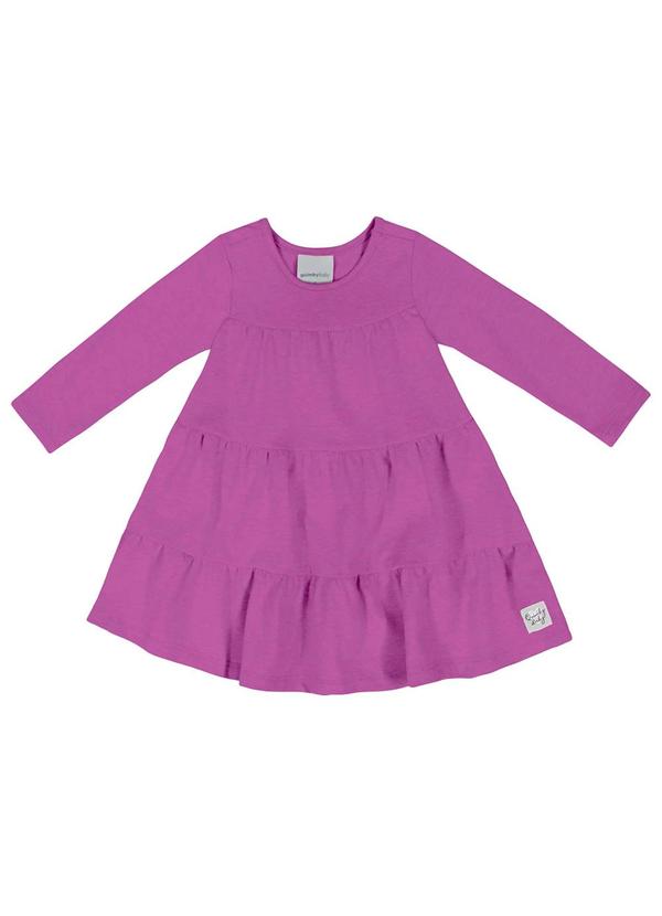 Quimby - Vestido Manga Longa para Bebê Roxo