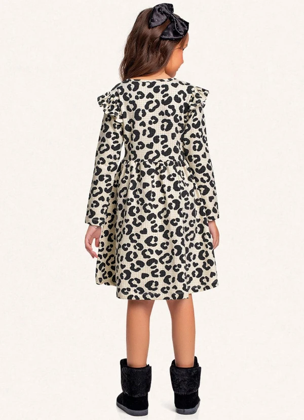 Fakini Kids - Vestido Manga Longa Preto 4