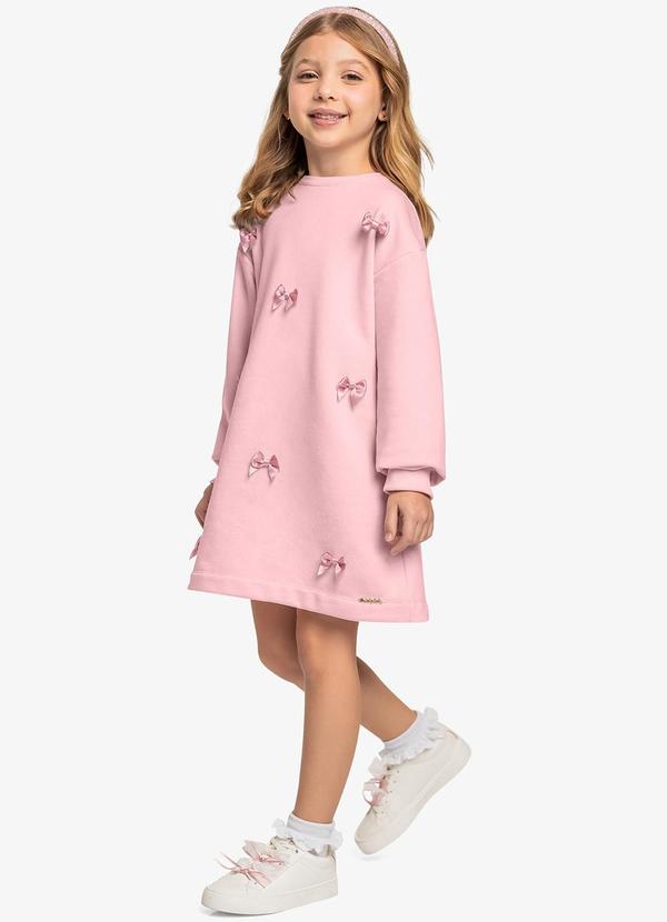 Trick Nick - Vestido Manga Longa Trick Nick Rosa 3