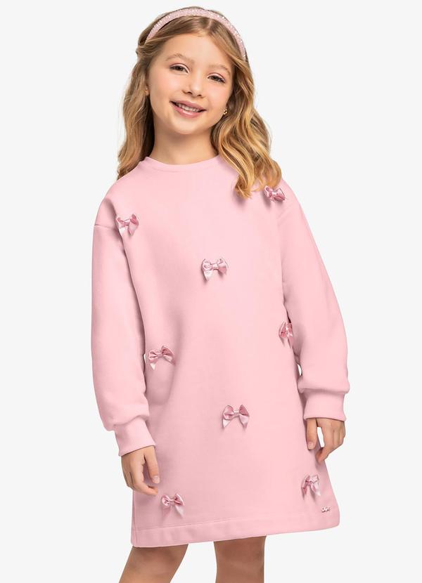 Trick Nick - Vestido Manga Longa Trick Nick Rosa 4