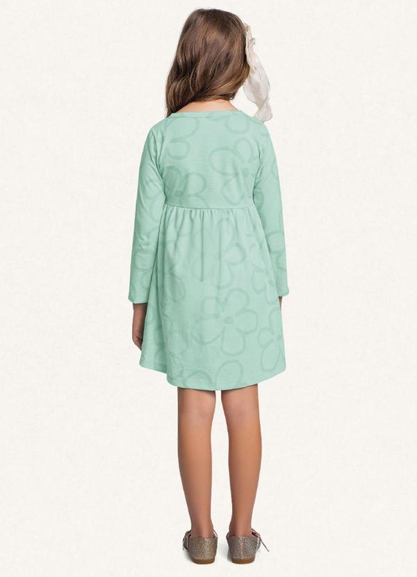 Fakini Kids - Vestido Manga Longa Verde 2