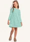 Fakini Kids - Vestido Manga Longa Verde - variação: Verde