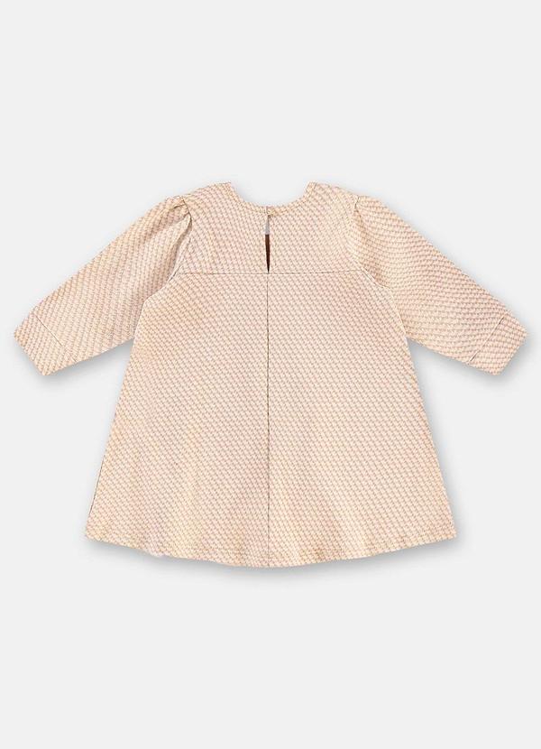 Up Baby - Vestido Manga Longa Xadrez Marrom 2