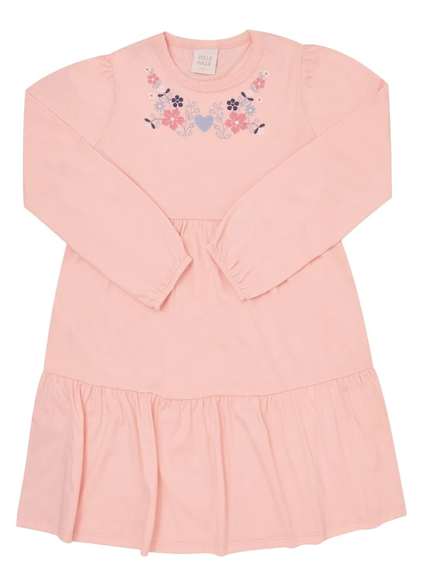 Pulla Bulla - Vestido Meia Malha Rosa