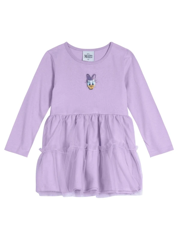 Brandili - Vestido Minnie Infantil Menina Lilás 2