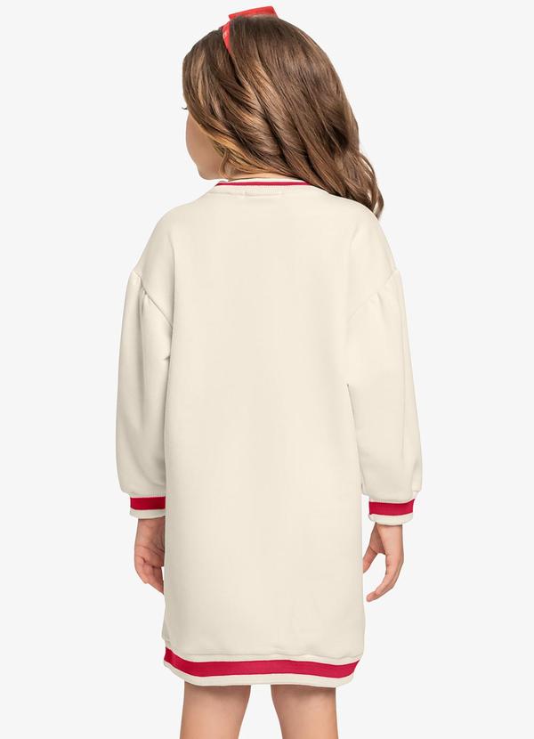 Trick Nick - Vestido Moletom Bege 2