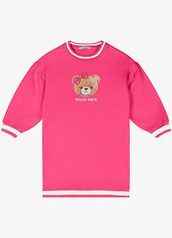 Trick Nick - Vestido Moletom Rosa