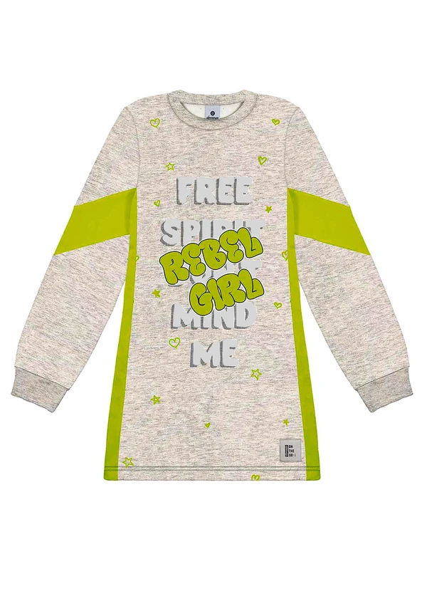 Abrange - Vestido Rebel Girl Cinza 3