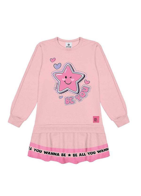 Abrange - Vestido Stars Neon Rosa