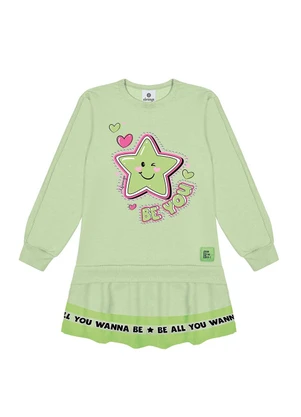 Abrange - Vestido Stars Neon Verde - ABRANGE