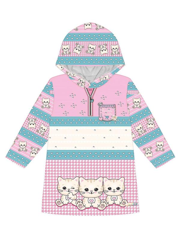 Abrange - Vestido Total Print Rosa