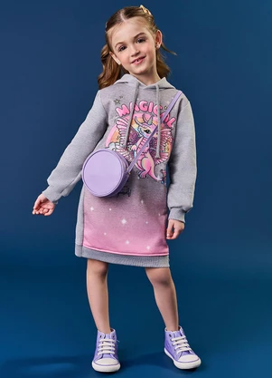 Abrange - Vestido Unicórnio Mescla - ABRANGE