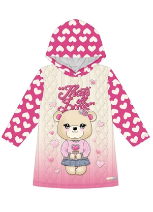 Abrange - Vestido Ursinho Rosa - ABRANGE