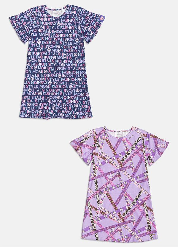 Momi - Combo 02 Vestidos Lilás