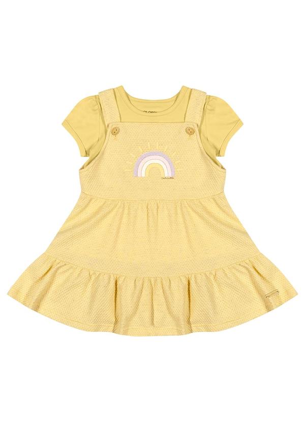 Colorittá - Conjunto Bebê Menina Arco-Íris Colorittá Amarelo
