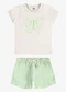 Rovi Kids - Conjunto Blusa com Shorts Infantil Verde - variação: Verde