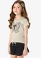 Rovi Kids - Conjunto Blusa com Shorts Infantil Verde - variação: Preto