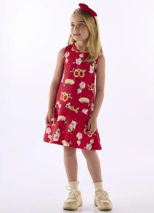 Quimby - Conjunto Hot Dog Blusão e Vestido Marrom - QUIMBY