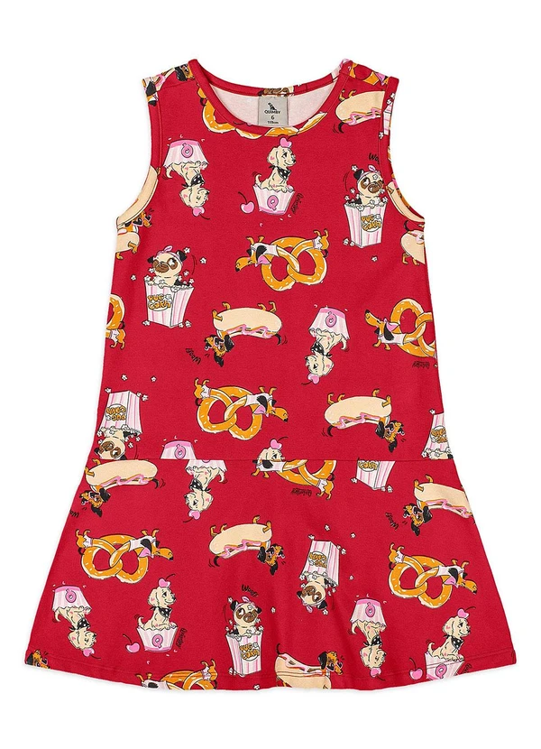 Quimby - Conjunto Hot Dog Blusão e Vestido Marrom 6