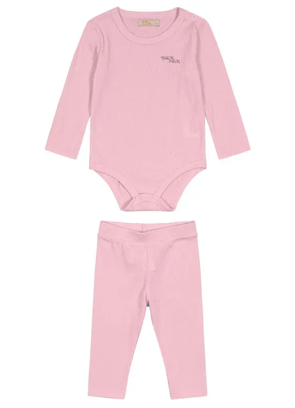 Trick Nick - Conjunto Infantil Menina Body Rosa
