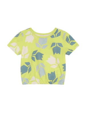 Brandili - Conjunto Infantil Menina de Flores Verde - BRANDILI