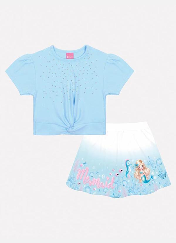 Cinti - Conjunto Menina Sereia Azul 2