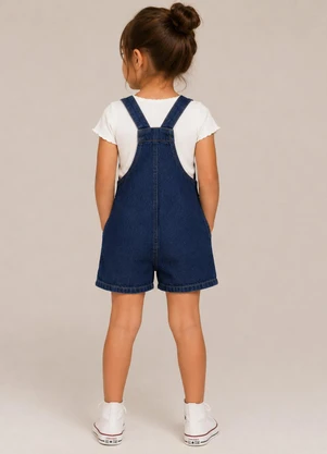 Trick Nick - Jardineira em Original Denim Infantil Azul - TRICK NICK