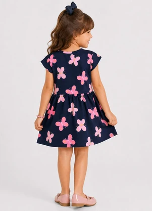 Select - Kit Vestido Infantil Estampado Azul - SELECT