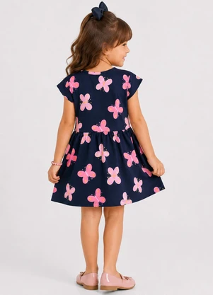 Select - Kit Vestido Infantil Estampado Azul - SELECT