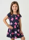 Select - Vestido Infantil Estampado Bege - variação: Azul
