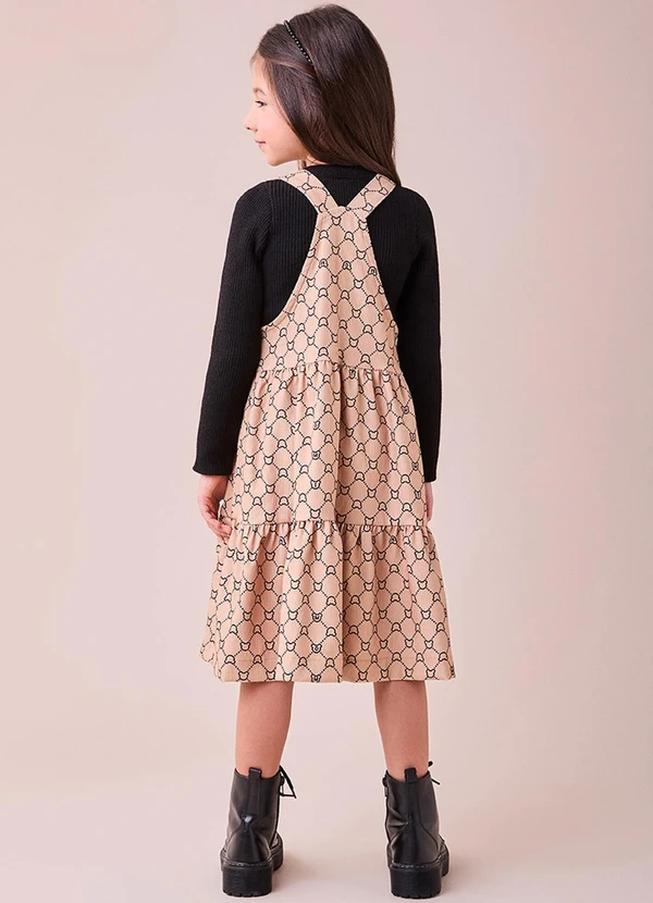 Momi - Salopete Bege com Monograma Bege 2