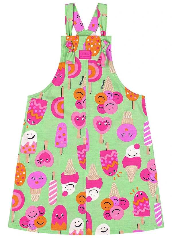 Quimby - Salopete Infantil Moletom Verde 2