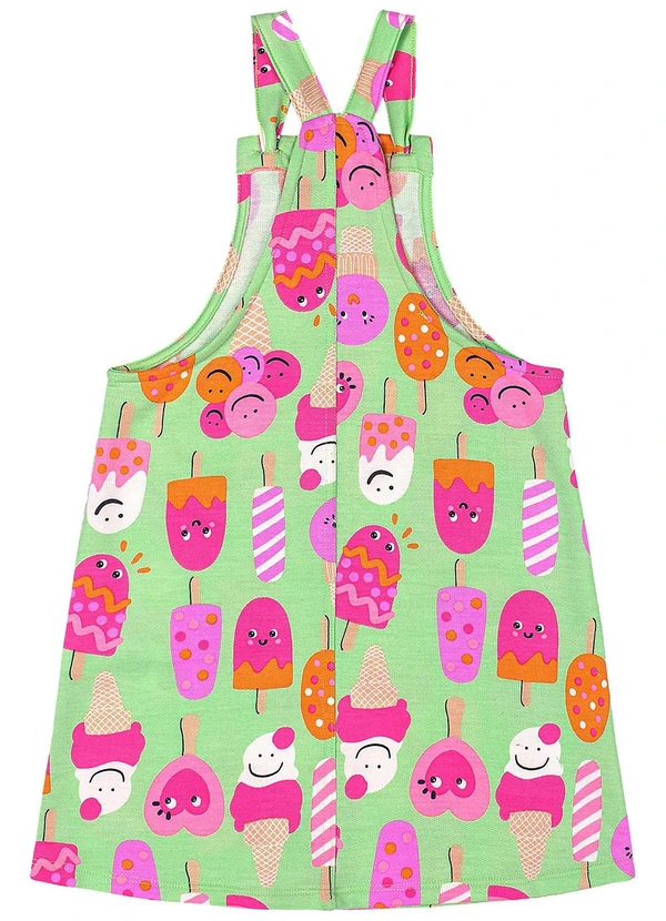 Quimby - Salopete Infantil Moletom Verde 3