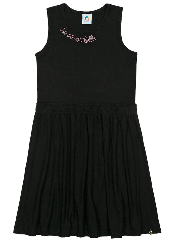 Alenice Vestido a Vida é Bela Meninas Preto