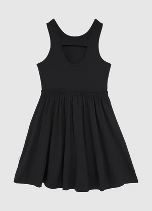Malwee Kids - Vestido Acinturado Big Bows Preto - MALWEE KIDS