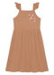 Duduka - Vestido Regata Strass Borboleta e Saia Rosa - variação: Marrom