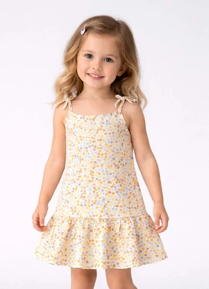 Select - Vestido Alça com Laço nas Pontas Amarelo - SELECT