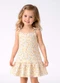Select - Vestido Infantil Alça com Laço nas Pontas Rosa - variação: Amarelo