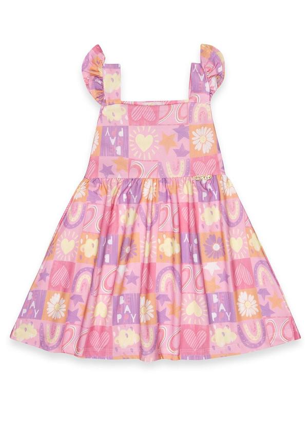 Alekids - Vestido Alças Rosa