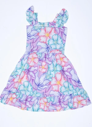 Outlet - Vestido Alças Roxo - OUTLET