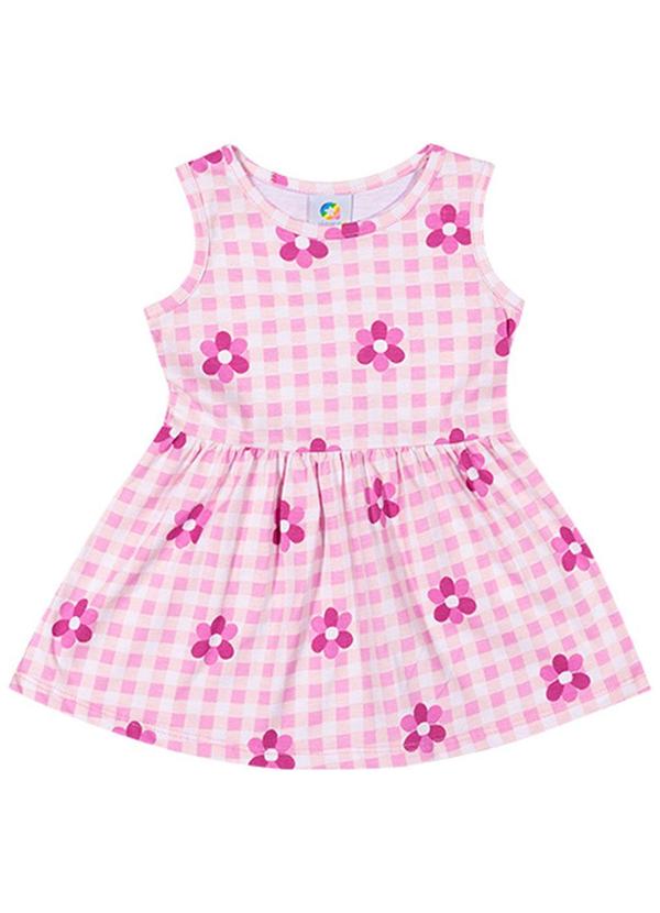 Alenice - Vestido Alegria do Verão Menina Rosa
