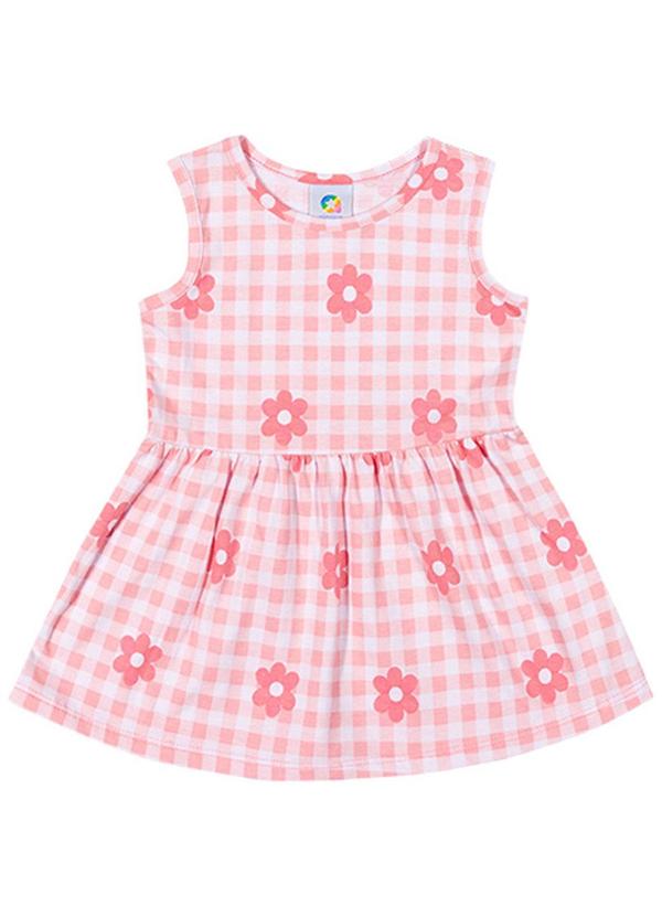 Alenice - Vestido Alegria do Verão Menina Rosa