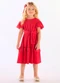 Up Baby - Vestido Algodão Detalhe Renda Vermelho - variação: Vermelho