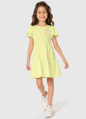 Malwee Kids - Vestido Amarelo Claro Marias - MALWEE KIDS