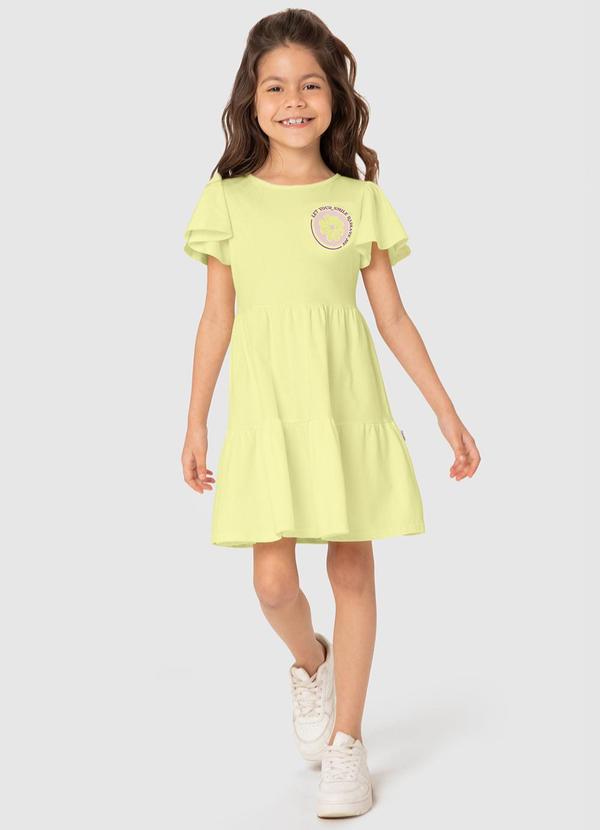 Malwee Kids - Vestido Amarelo Claro Marias